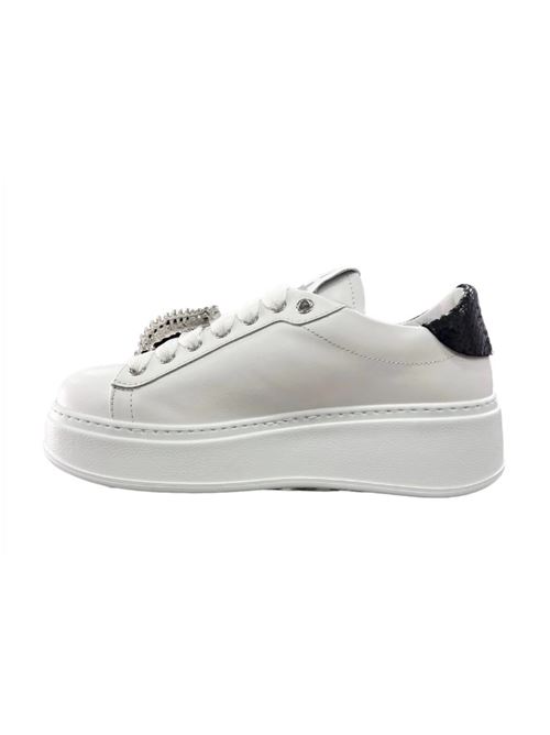 Sneakers con baffo nero Gio + GIO + | PIA56-BIANCO